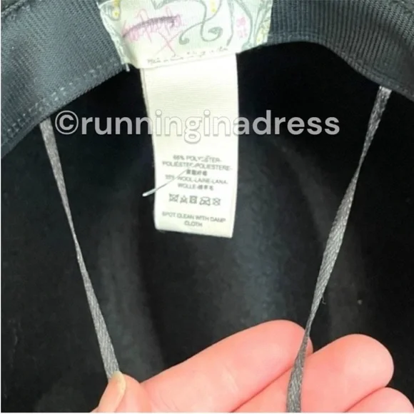 NWOT Free People Clean Slate Felt Adjustable Hat In Color Black Size One Size